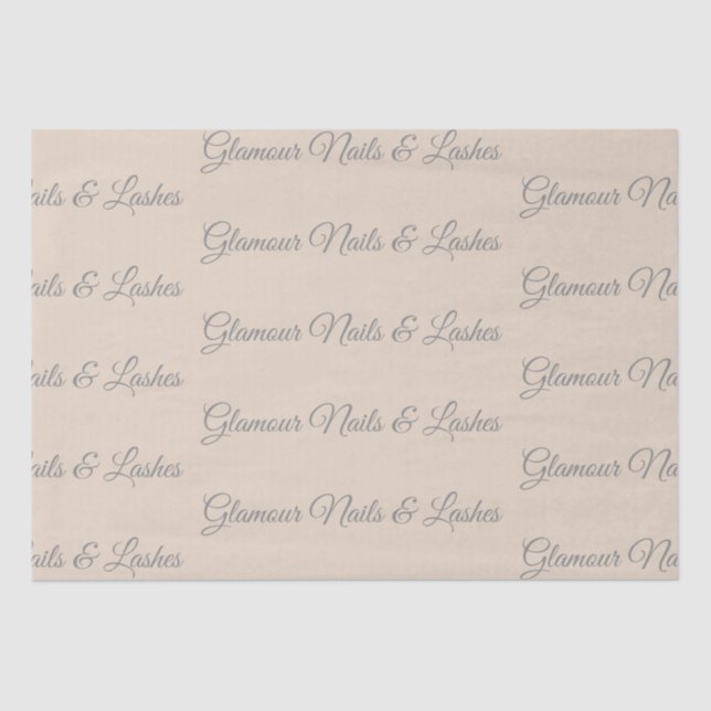 Papel De Seda Custom Tissue Paper for Beauty Packaging (Frente )