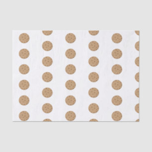 Papel De Seda Cuta de Cookies Chip de Chocolate Ilustrada