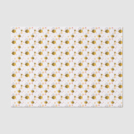 Papel De Seda Cute Bumblebee e Flores