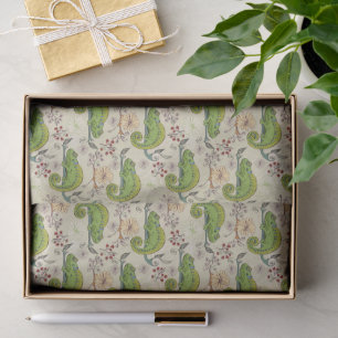 Papel De Seda Cute Chameleon Lizard