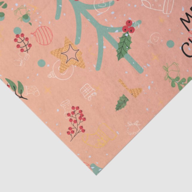 Papel De Seda Cute Christmas (Detalhes)