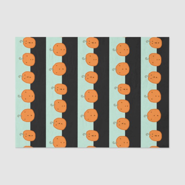 Papel De Seda Cute Halloween Pumpkins (Frente )