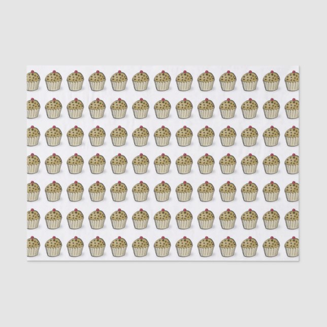 Papel De Seda Cute Mini Muffins Pattern (Frente )