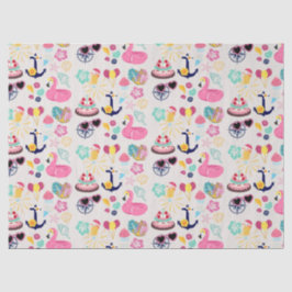 Papel De Seda Cute Nautical Birthday
