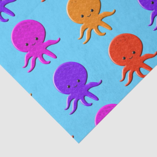 Papel De Seda Cute Octopus Drawings Cuistom (Detalhes)