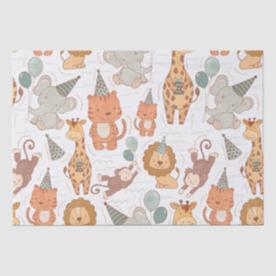 Papel De Seda Cute Safari Party
