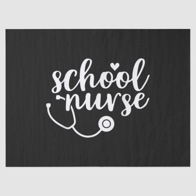 Papel De Seda Cute School Nurse Appreciation (Frente )