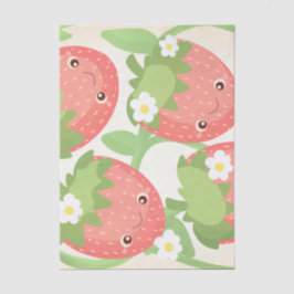 Papel De Seda Cute Strawberry Garden 