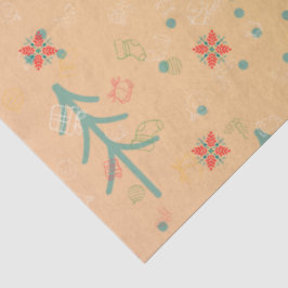 Papel De Seda Cute Yellow Christmas