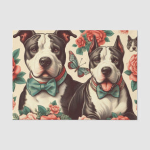 Papel De Seda Cuz Vintage American Pit Bull Terrier