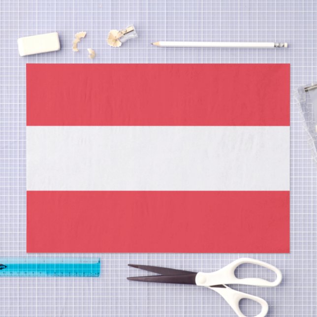 Papel de seda da Áustria, papel de seda da bandeir (Arte )