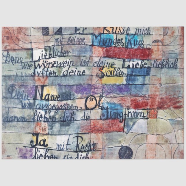 Papel De Seda Da canção das músicas, Klee (Frente )