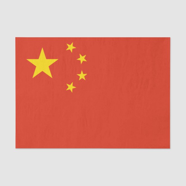 Papel de seda da China, papel de seda da bandeira  (Frente )