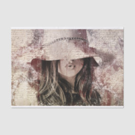 Papel De Seda Dá-nos um Beijo! Tecido de dissociação