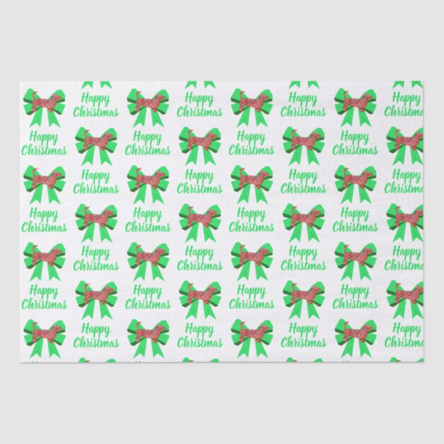 Papel De Seda Dachshund Daxy Christmas Dog & Arco White (Frente )