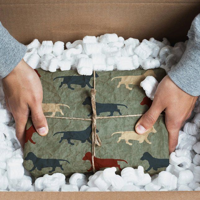 Papel De Seda Dachshund Pattern (Criador carregado)