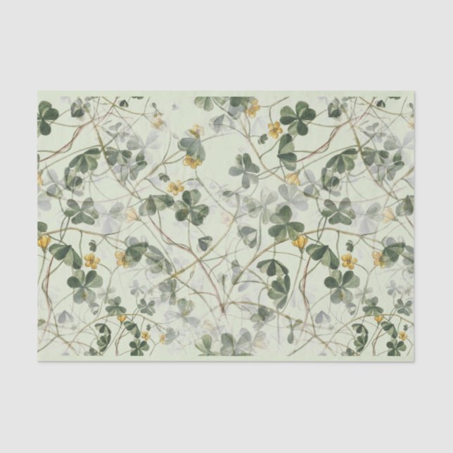 Papel De Seda Dacil Woodland Amarelo Floral Oxalis (Frente )