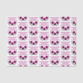 Papel De Seda Dados engraçados do rosa dos jogadores de Bunco