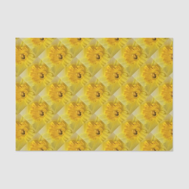 Papel De Seda daffodilo amarelo (Frente )