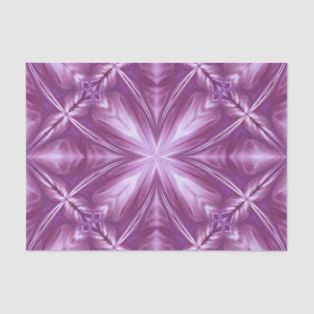 Papel De Seda Dahlia Purple Milky White Clouds Abstrato Patterno (Frente )