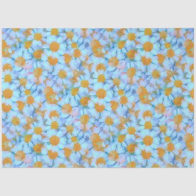 Papel De Seda Daisies e Lace (Frente )