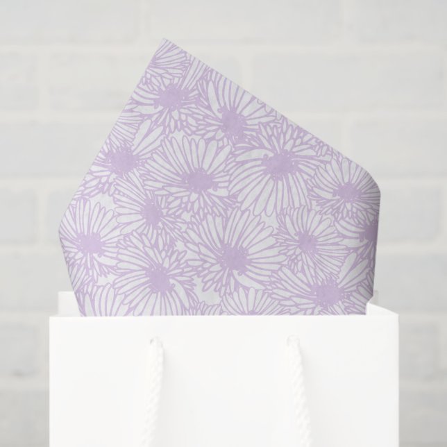 Papel De Seda Daisy Blooms - Airy Lilac (Sacola de presentes)
