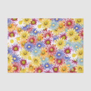 Papel De Seda Daisy Floral Flower Pattern
