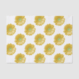 Papel De Seda Daisy gerbera amarela