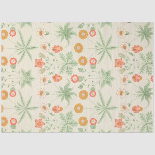 Papel De Seda Daisy Pattern (por William Morris) (Frente )