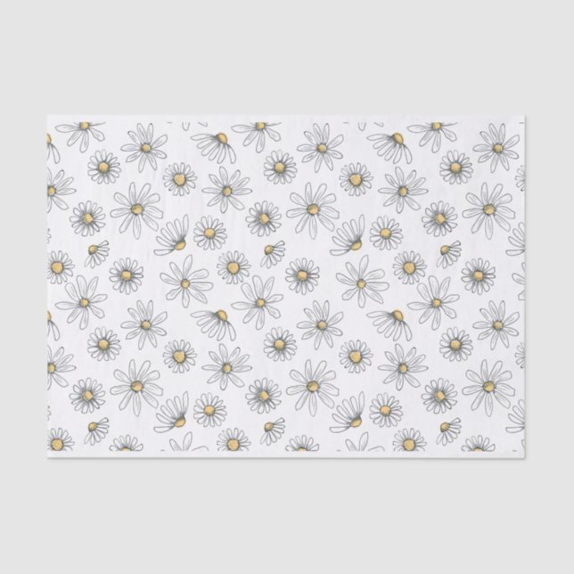 Papel De Seda Daisy Tissue Paper (Frente )