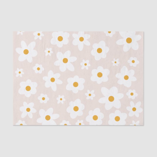 Papel De Seda Daisy Tissue Paper (Frente )