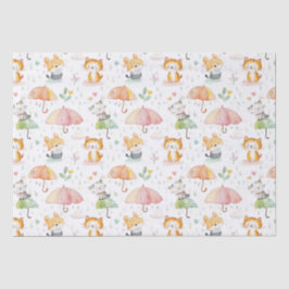 Papel De Seda Dama de bebê animal bonito