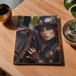 Papel De Seda Dama Vitoriana Steampunk Dark Rider Decoupage