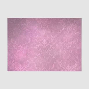 Papel De Seda Damasco do roxo do vintage