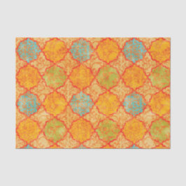 Papel De Seda Damasco geométrico