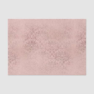 Papel De Seda Damasco Rosa