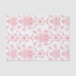 Papel De Seda Damasco Rosa