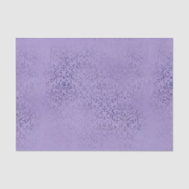 Papel De Seda Damasco Roxo (Frente )