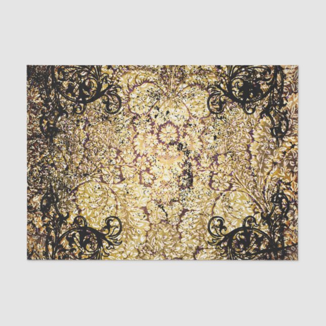 Papel De Seda Damasco surpreendente (Frente )