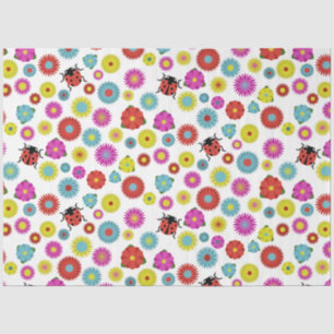 Papel De Seda Damibugs no Jardim entre as Flores