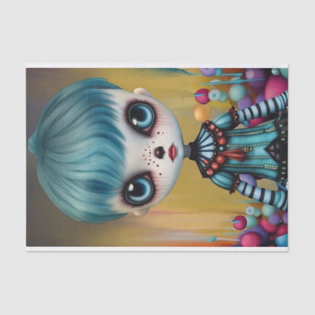 Papel De Seda Damien, Boneca Cerradora, Irmão de Agatha (Frente )