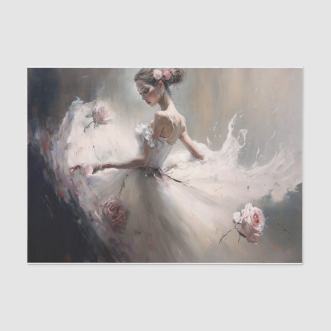 Papel De Seda Dança com os rosas (Frente )