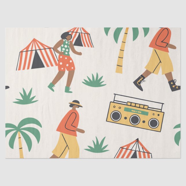 Papel De Seda Dança no verão (Frente )
