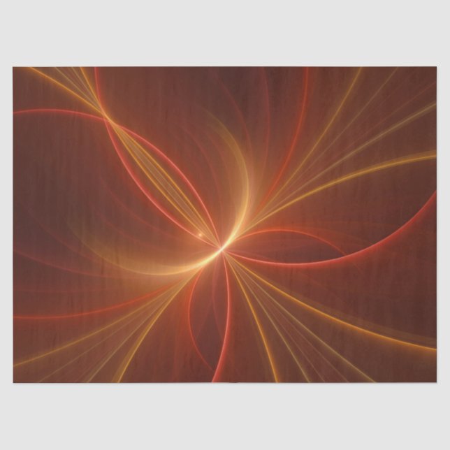 Papel De Seda Dançar Com A Arte Fractal Moderna Abstrato (Frente )