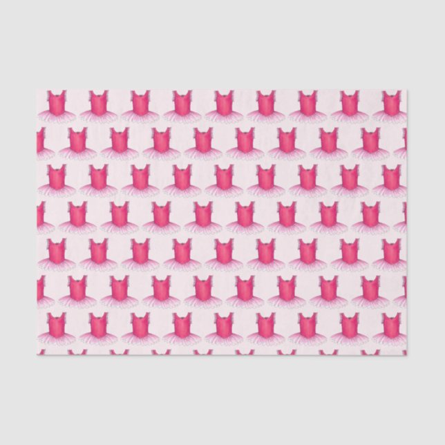 Papel De Seda Dançarina Ballerina Dança, Balé Rosa Tutu (Frente )