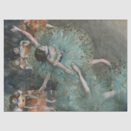 Papel De Seda Dançarino Balançando em Verde Edgar Degas