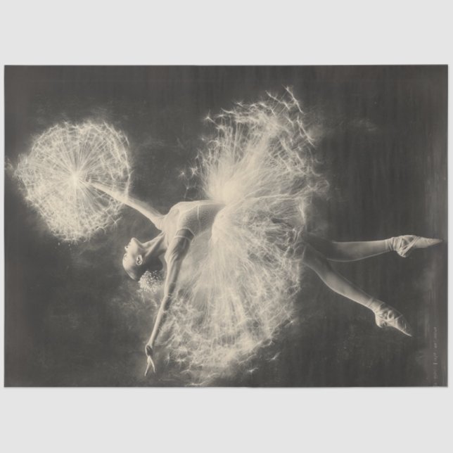 Papel De Seda Dançarino Luminescente do Balé de Desacoplamento (Frente )