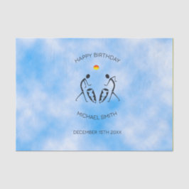 Papel De Seda Dançarinos da Celebração do Dia de Aniversário, Su