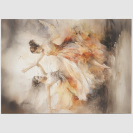 Papel De Seda Dançarinos de Balé de Aquarela com Discussão