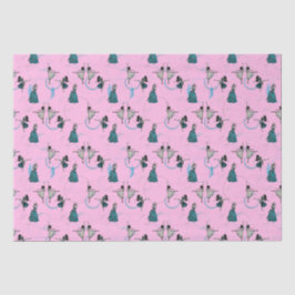 Papel De Seda Dançarinos Modernos Oferecem Conjunto de Quebras